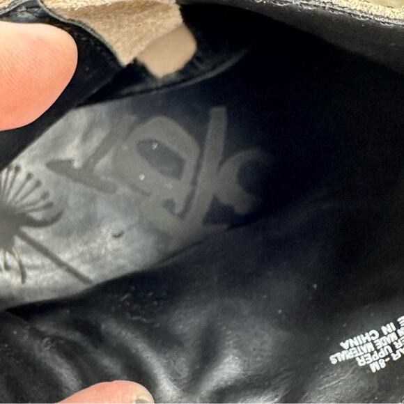 OTBT Bexar Distressed look Leather Gold Booties - Picture 12 of 14